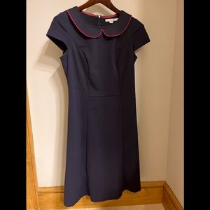 how long is a knee length dress Short Sleeveless A-Line Dress By Poly USA 7290 L / Silver main image 0